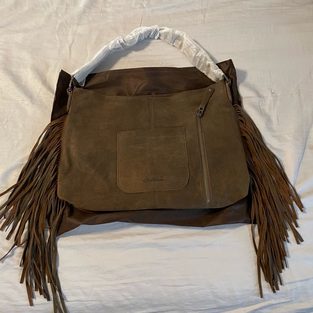 Brand new Brown Fringe Suede Shoulder Bag